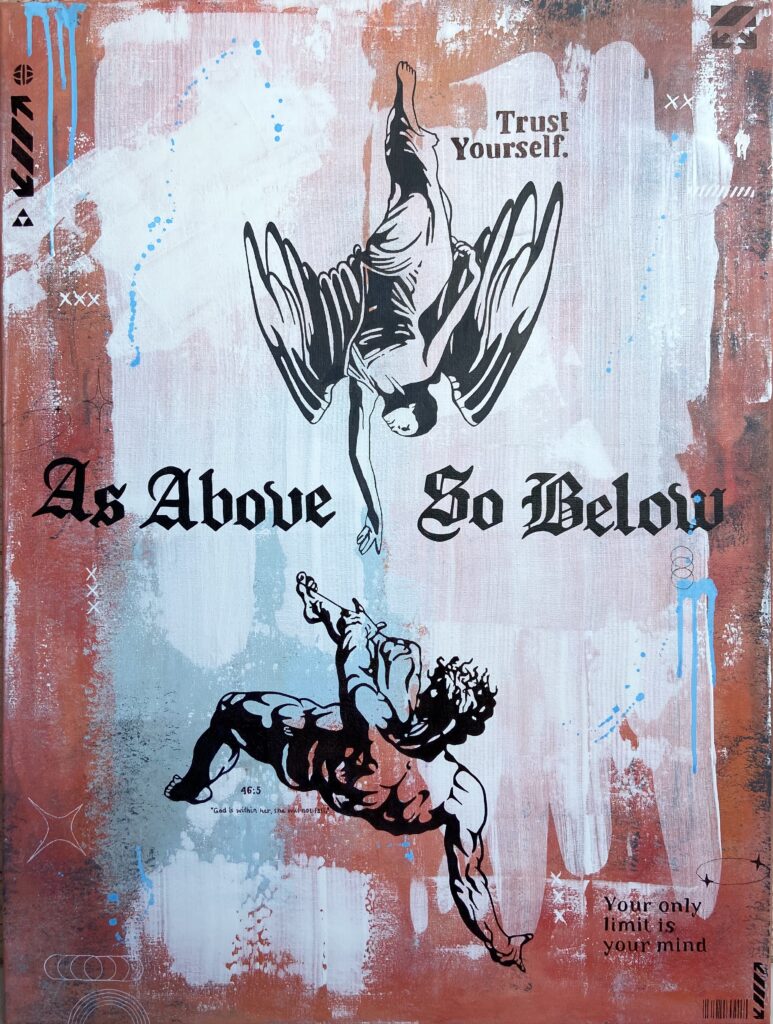 Engel, Ikarus, Typography, used, Drips, urban